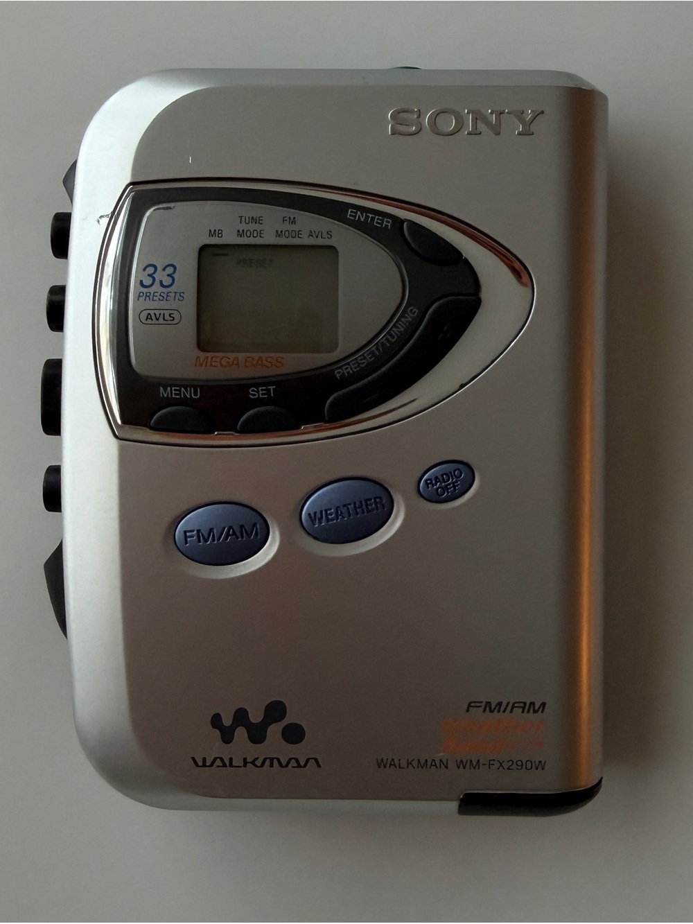 Sony Silver Portable Walkman FM/AM Cassette Player